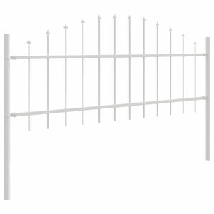 vidaXL Clôture de jardin Woerden 3 pcs Blanc