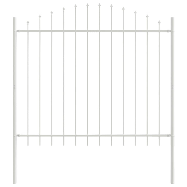 Weißer Gartenzaun 4er Set 170x165cm