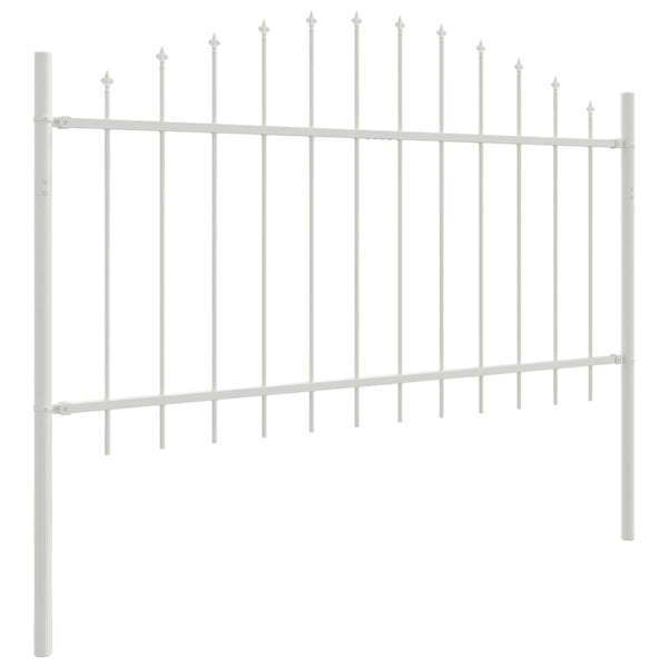 Weißer Gartenzaun 5er-Set, 170x140 cm