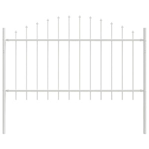Weißer Gartenzaun 5er-Set, 170x140 cm