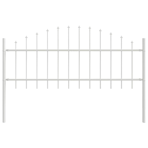 vidaXL Clôture de jardin Woerden 7 pcs Blanc