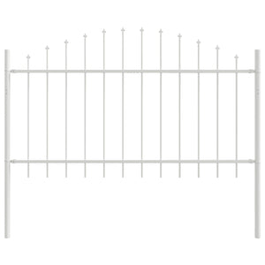 Gartenzaun Set Weiß, 7-teilig