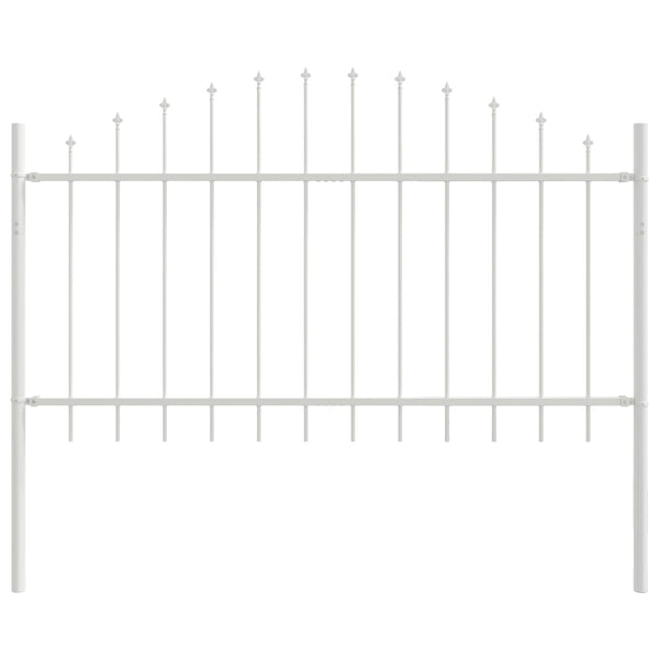Gartenzaun Set Weiß, 7-teilig