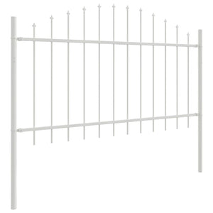 Gartenzaun Set Weiß, 7-teilig