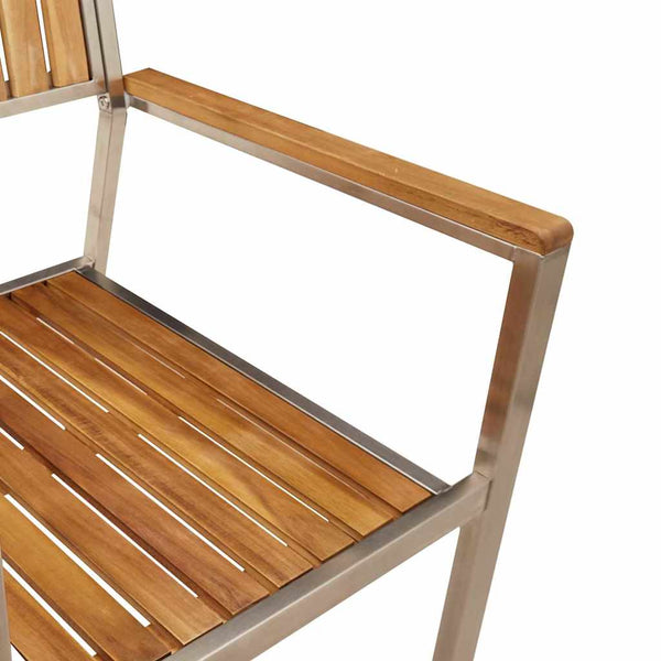 Akazie Massivholz Gartentisch Set 5-teilig
