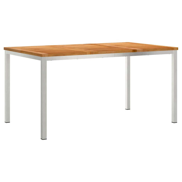 Gartentisch Set 7-teilig Braun Teakholz