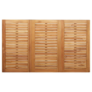 Gartentisch Set 7-teilig Braun Teakholz