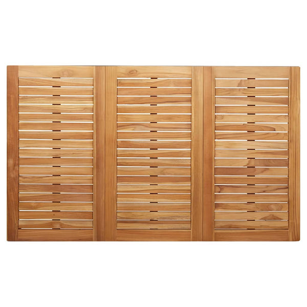 Gartentisch Set 7-teilig Braun Teakholz