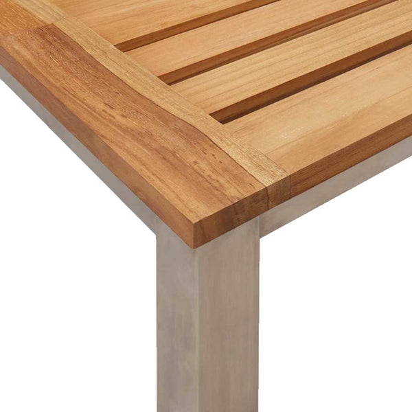 Sonnenliege Set 3-teilig Teakholz Braun