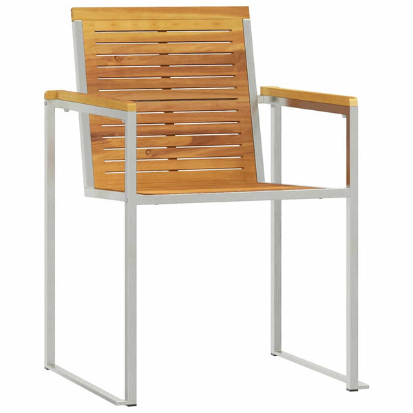 Sonnenliege Set 3-teilig Teakholz Braun