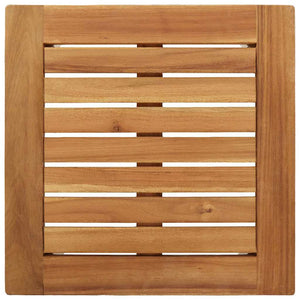Sonnenliege Set 3-teilig Teakholz Braun