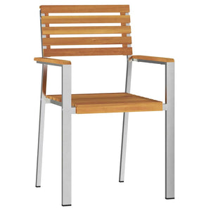 Akazienholz Gartenstuhl 8er Set