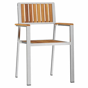 Gartenstühle 6er Set Teakholz Braun