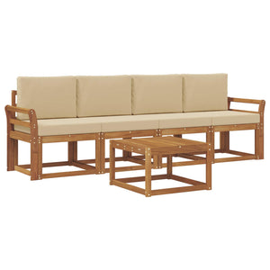 5-teilige Outdoor-Sofagarnitur Akazie