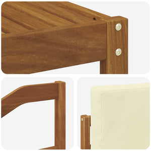 9-teilige Outdoor-Sofagarnitur Akazie