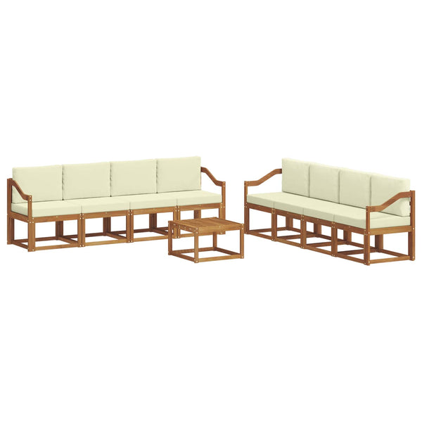 9-teilige Outdoor-Sofagarnitur Akazie