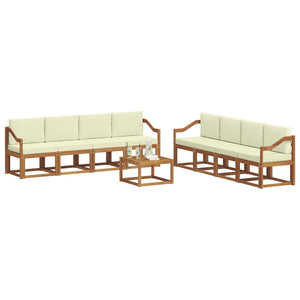 9-teilige Outdoor-Sofagarnitur Akazie