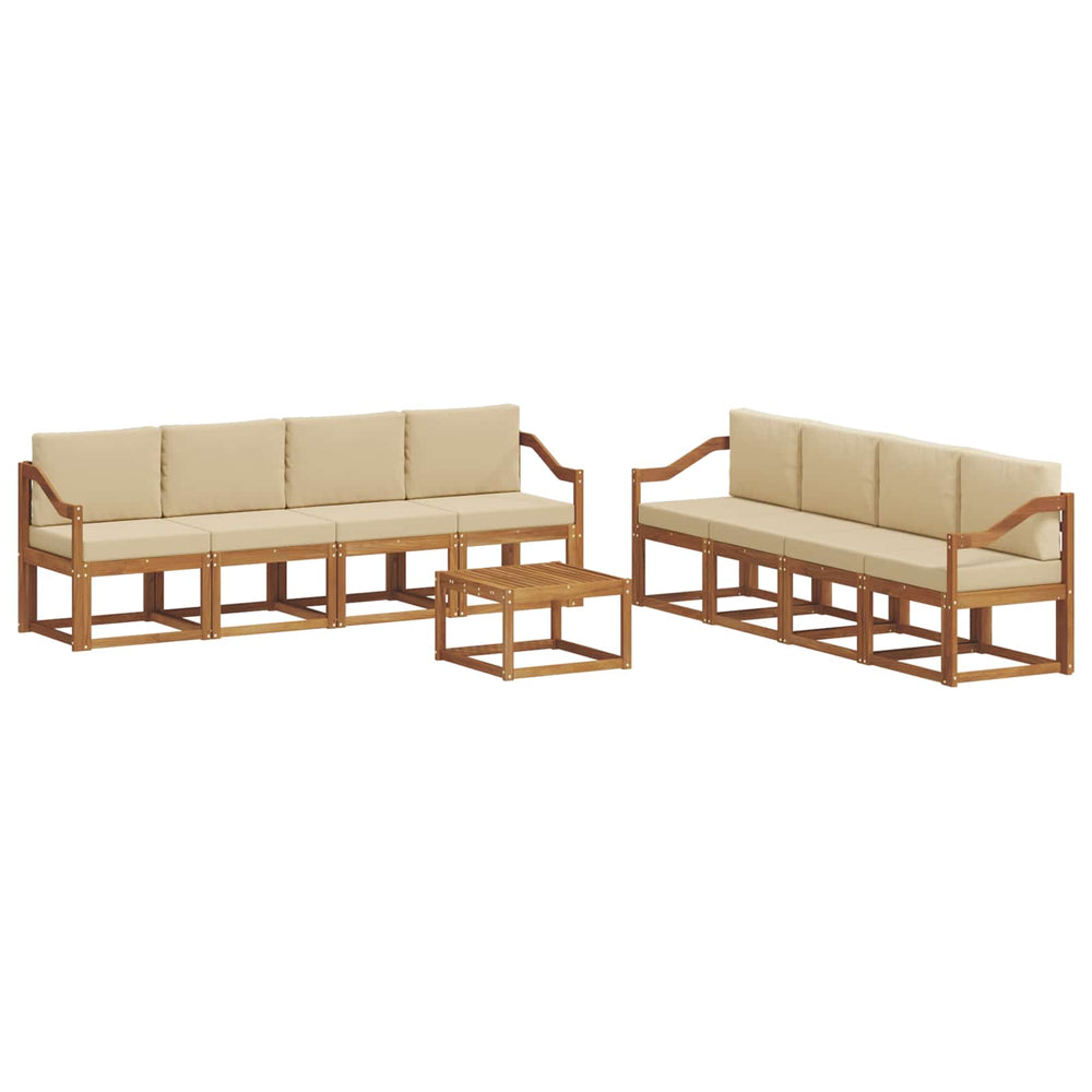 9-teilige Outdoor-Sofagarnitur aus Akazienholz
