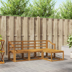 4-teilige Outdoor-Sofagarnitur Natur