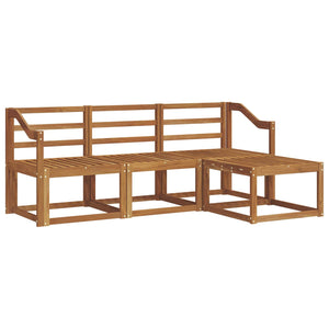 4-teilige Outdoor-Sofagarnitur Natur