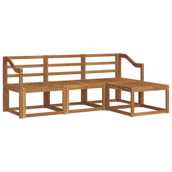 4-teilige Outdoor-Sofagarnitur Natur