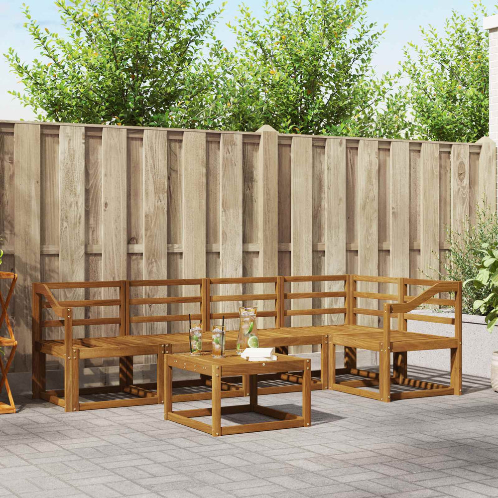 Akazie Massivholz Gartenmöbel Set 6-teilig