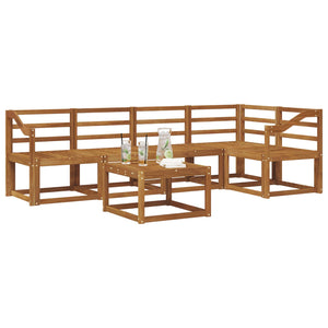 Akazie Massivholz Gartenmöbel Set 6-teilig