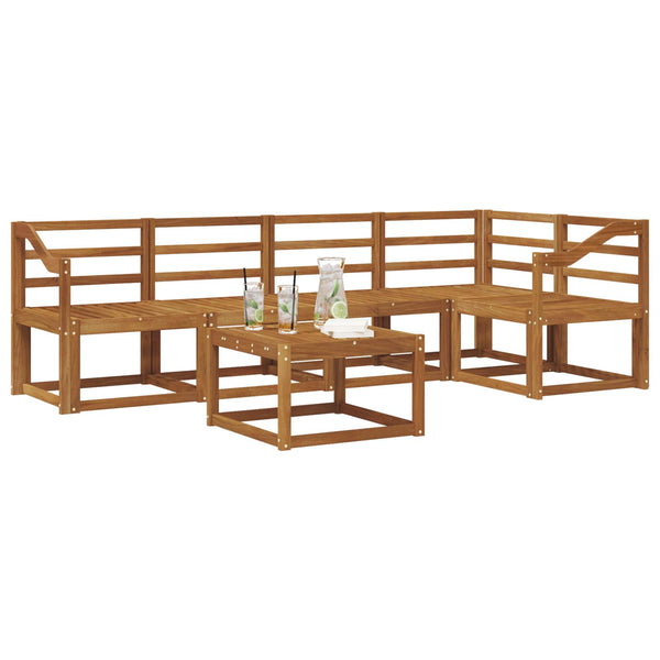 Akazie Massivholz Gartenmöbel Set 6-teilig