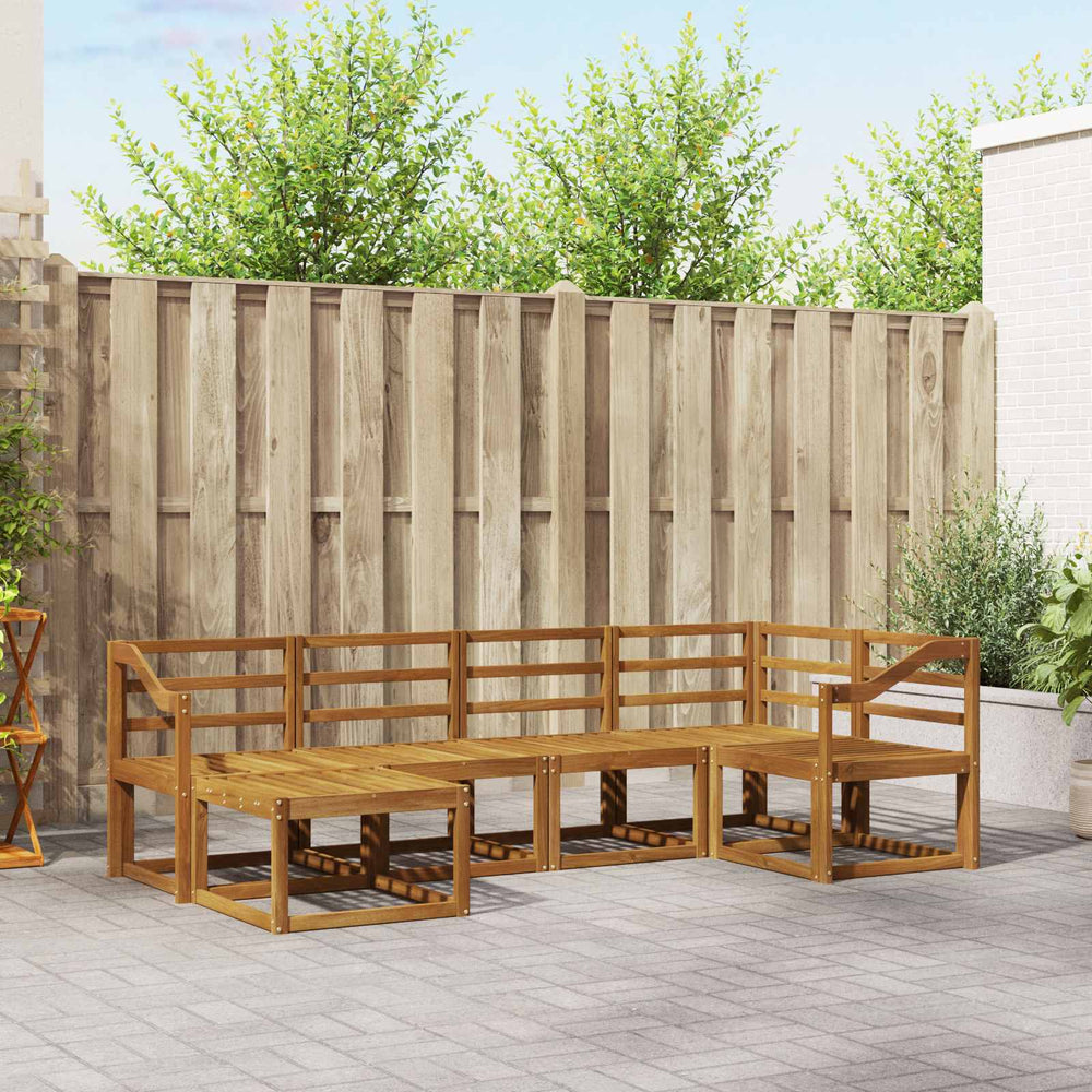 Outdoor Sofagarnitur 6-teilig Akazienholz