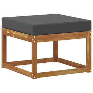 Outdoor Sofagarnitur 6-teilig Holzwerkstoff Natur/Anthrazit