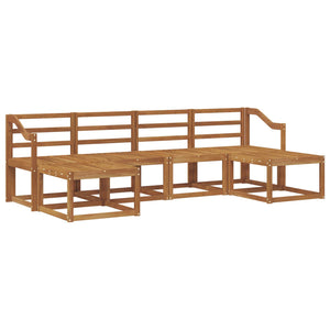 Outdoor Sofagarnitur 6-teilig Holz Natur