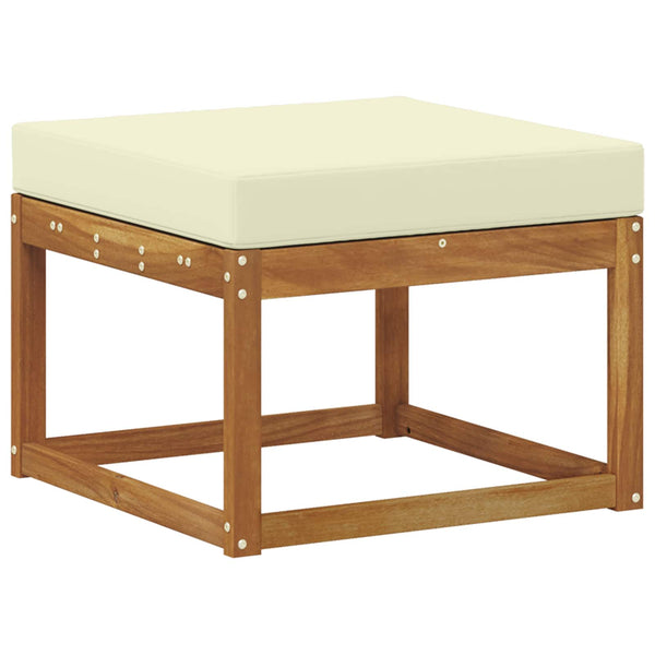 vidaXL Ensemble de canapé d'extérieur 6 pcs Bois d'ingénierie naturel et crème