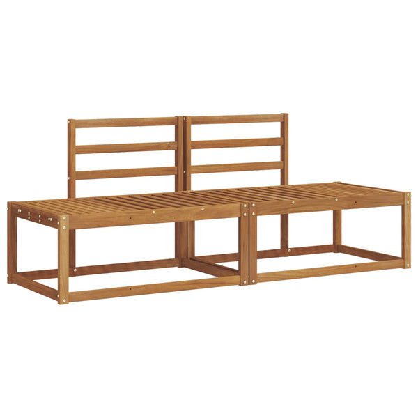 2-teiliges Outdoor-Sofa-Set Natur