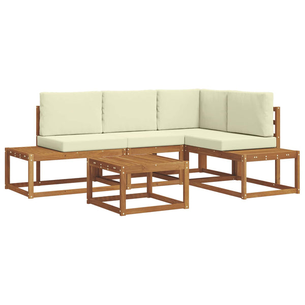 Outdoor Sofa Set mit Kissen, 5-teilig