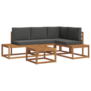 Outdoor Sofa Set mit Kissen, 5-teilig