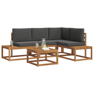 Outdoor Sofa Set mit Kissen, 5-teilig