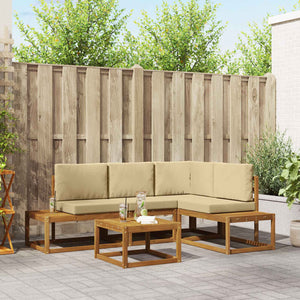 Outdoor Sofa Set mit Kissen, 5-teilig