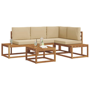 Outdoor Sofa Set mit Kissen, 5-teilig