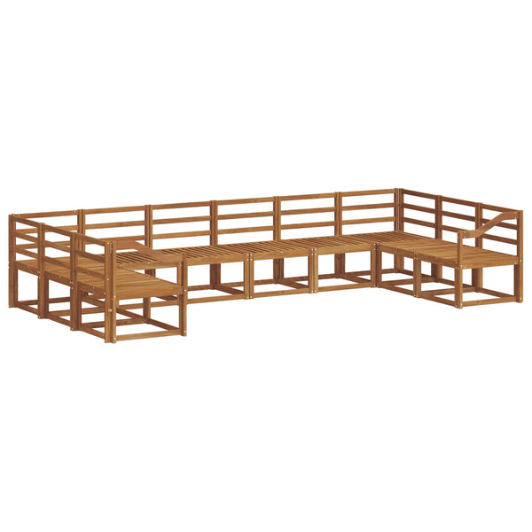 Outdoor Sofagarnitur Akazie Massivholz 10-teilig