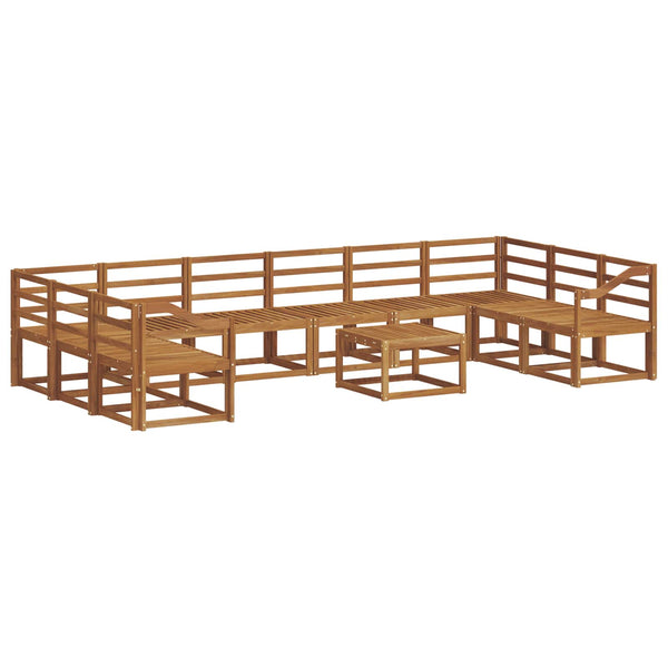 Outdoor Sofa Set Akazie Massivholz 11-teilig
