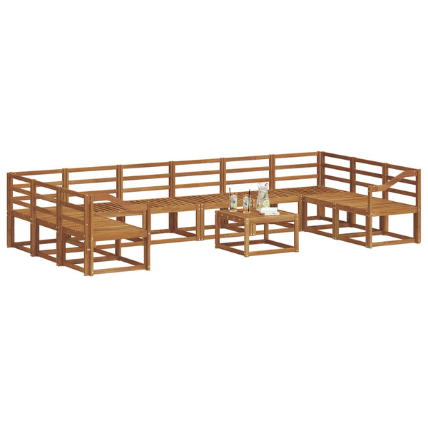 Outdoor Sofa Set Akazie Massivholz 11-teilig