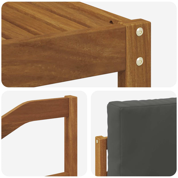 Outdoor Sofagarnitur mit Kissen, 11-teilig
