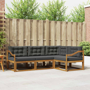 Outdoor Sofagarnitur mit Kissen, 4-teilig