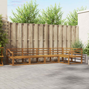 Outdoor Sofa Set 5-teilig Akazie Massivholz