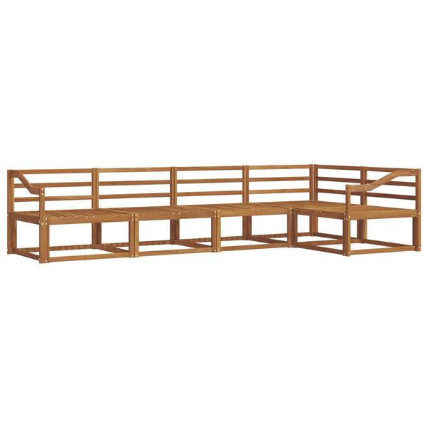 Outdoor Sofa Set 5-teilig Akazie Massivholz