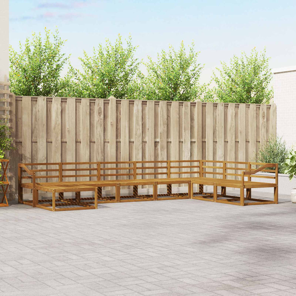 8-teilige Outdoor-Sofagarnitur Akazie Massivholz