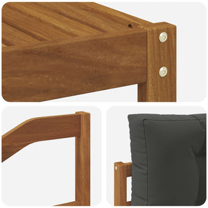 Outdoor Sofa Set mit Kissen, 8-teilig