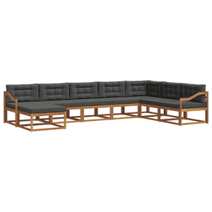 Outdoor Sofa Set mit Kissen, 8-teilig