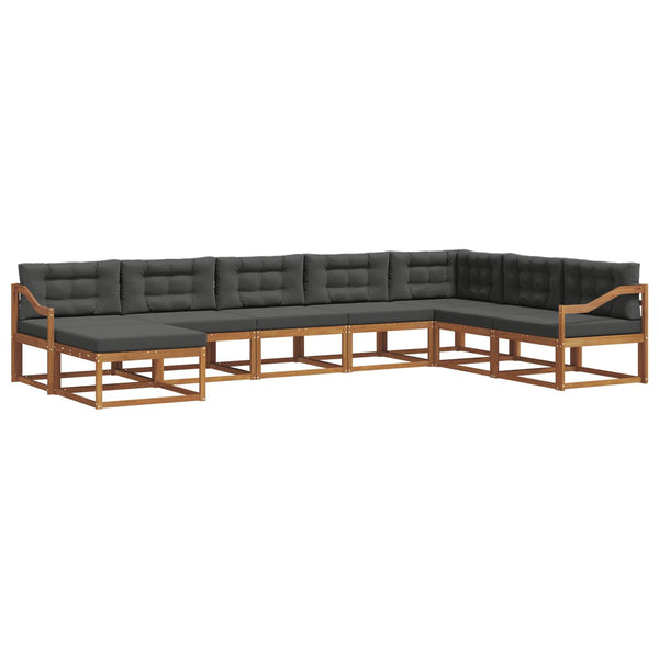 Outdoor Sofa Set mit Kissen, 8-teilig