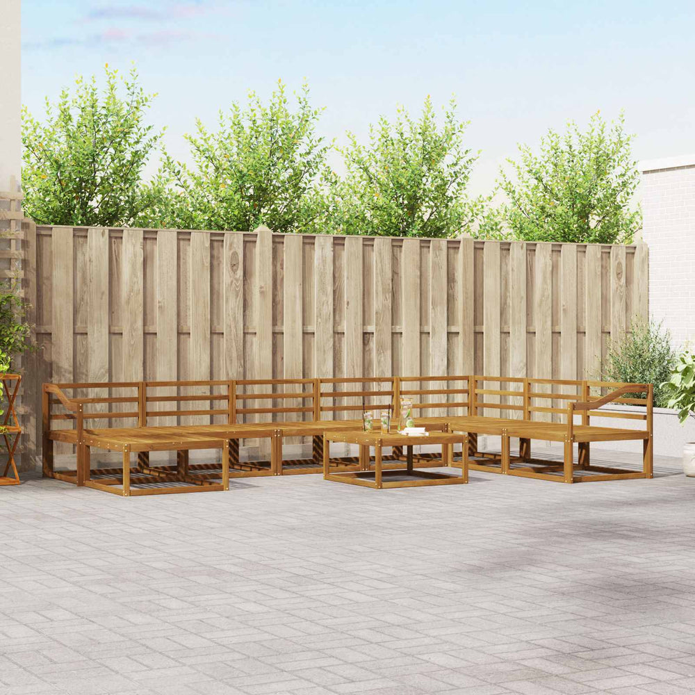 9-teilige Outdoor Sofagarnitur Akazie Massivholz
